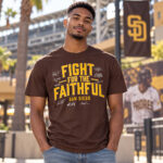 San Diego Padres Baseball Fight For The Faithful Graphic Shirt for Baseball Fans