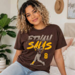 San Diego Padres Ethan Salas Slugger Swing Number Graphic Shirt for Baseball Fans