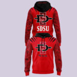 San Diego State Aztecs Aztec Print Football 2026 Graphic Hoodie for College Football Fans