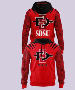 San Diego State Aztecs Aztec Print Football 2026 Graphic Hoodie for College Football Fans