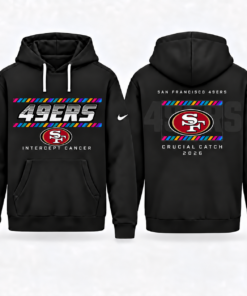 San Francisco 49ers 2026 Crucial Catch Graphic Hoodie Version 3 for Football Fans
