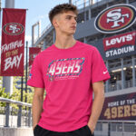 San Francisco 49ers 2026 Crucial Catch Graphic Pink Shirt for Football Fans