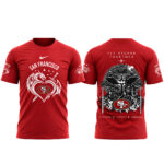 San Francisco 49ers Fourth Wing Night 2026 Red Graphic Shirt for Football Fans