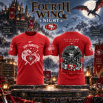San Francisco 49ers Fourth Wing Night 2026 Red Graphic Shirt for Football Fans