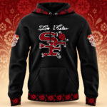 San Francisco 49ers Latino Heritage Month 2026 Black Graphic Shirt for Football Fans