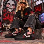 Saw Horror Movie Billy The Puppet Jigsaw Shoes Sneakers