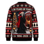 Scream Ghostface 30 Years of Fear Christmas Holiday 2026 Ugly Sweater