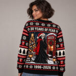 Scream Ghostface 30 Years of Fear Christmas Holiday 2026 Ugly Sweater