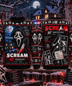 Scream Ghostface 30th Anniversary 2026 Ugly Christmas Sweater