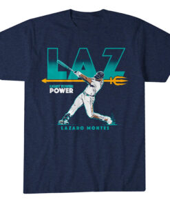 Seattle Mariners Lazaro Montes Laz Graphic Shirt for Baseball Fans
