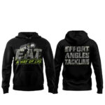 Seattle Seahawks Coach Mike Macdonald 2026 Effort Angles Tackling Graphic Shirt for Football Fans