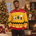 Snoopy And Charlie Brown Christmas Tree 2026 Ugly Christmas Sweater for Peanuts Fans