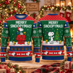 Snoopy Merry Snoopymas Green Ugly Christmas Sweater