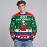 Snoopy Merry Snoopymas Green Ugly Christmas Sweater
