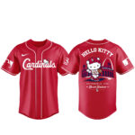 St. Louis Cardinals x Hello Kitty Night Game 2026 Red Graphic Baseball Jersey for Baseball and Hello Kitty Fans