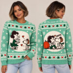 Starbucks x Peanuts Snoopy and Lucy Van Pelt Coffee Date 2026 Ugly Christmas Sweater for Peanuts Fans