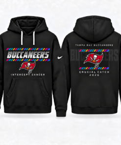 Tampa Bay Buccaneers 2026 Crucial Catch Graphic Hoodie Version 3 for Football Fans