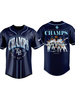 Tampa Bay Rays 2026 AL East Division Champions Navy Graphic Baseball Jersey for Baseball Fans
