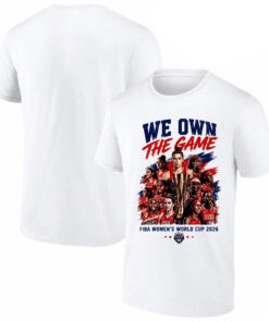 Team USA 2026 FIBA Women’s Basketball World Cup Champions We Own The Game Graphic Shirt for Basketball Fans