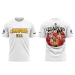 Team USA 2026 FIBA World Cup Champions White Graphic Shirt for Basketball Fans