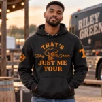 Tennessee Volunteers x Riley Green Thats Just Me Tour 2026 Black Hoodie