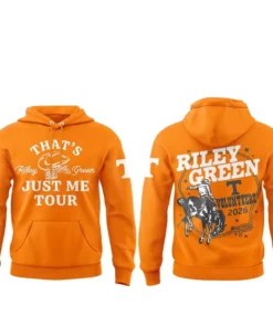Tennessee Volunteers x Riley Green Thats Just Me Tour 2026 Orange Hoodie