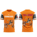 Tennessee Volunteers x Tom and Jerry Orange 2026 Graphic Shirt for College Football and Tom and Jerry Fans