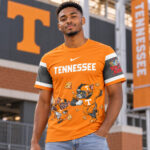 Tennessee Volunteers x Tom and Jerry Orange 2026 Graphic Shirt for College Football and Tom and Jerry Fans