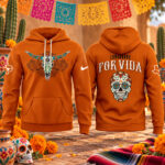 Texas Longhorns 2026 Hispanic Heritage Month Orange Graphic Hoodie for College Football Fans