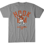 Texas Longhorns Arch Manning Hook ‘Em Graphic Shirt for College Football Fans