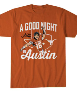 Texas Longhorns Football Arch Manning A Good Night In Austin Graphic Shirt for College Football Fans