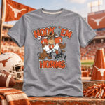Texas Longhorns Hook ‘Em Horns Longhorn Rush Graphic Shirt for College Football Fans
