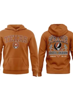 Texas Longhorns x Grateful Dead Night 2026 Graphic Hoodie for College Football and Grateful Dead Fans