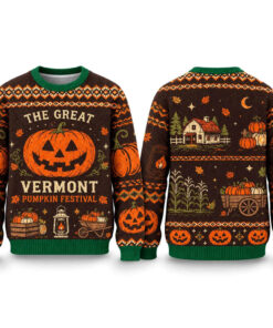 The Great Vermont Pumpkin Festival Halloween 2026 Ugly Sweater