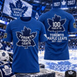 Toronto Maple Leafs 2027 100th Anniversary Graphic Shirt for Hockey Fans