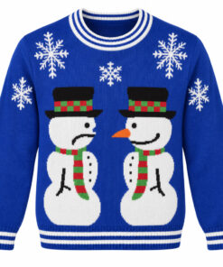 Two Snowmen Christmas Holiday 2026 Ugly Sweater for Christmas Lovers