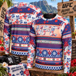 UFC Max Holloway Christmas 2026 Ugly Sweater for MMA Fans