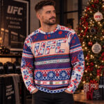 UFC Max Holloway Christmas 2026 Ugly Sweater for MMA Fans