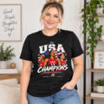 USA Team Women’s Basketball Fiba World Cup 2026 Champions Graphic Shirt for Basketball Fans