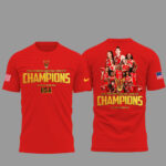 USA Team Women’s Basketball Fiba World Cup 2026 Champions Red Graphic Shirt for Basketball Fans