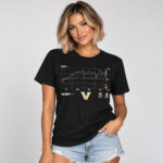 Vanderbilt Commodores Football Miracle Win Probability Chart Graphic Shirt for College Football Fans