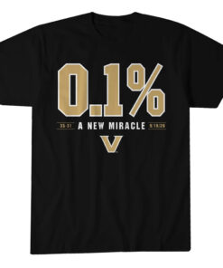 Vanderbilt Commodores Football The 0.1% Chance Miracle Graphic Shirt for College Football Fans