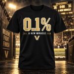 Vanderbilt Commodores Football The 0.1% Chance Miracle Graphic Shirt for College Football Fans