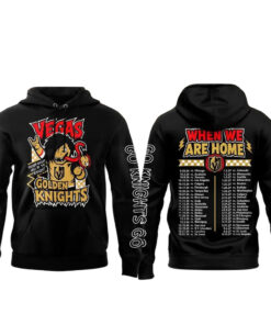 Vegas Golden Knights When We Were Emo Black Graphic Hoodie for Hockey Fans