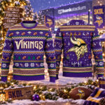 Viking Skol Runes 2026 Ugly Holiday Sweater