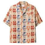 Vintage Travel Ticket Collage 2026 Hawaiian Shirt for Summer Vacation