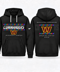 Washington Commanders 2026 Crucial Catch Graphic Hoodie Version 3 for Football Fans