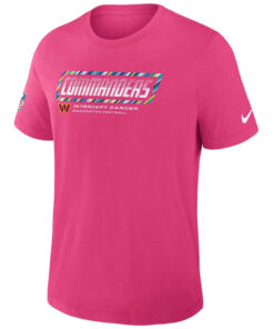 Washington Commanders 2026 Crucial Catch Graphic Pink Shirt for Football Fans