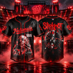 Washington Nationals x Slipknot Stadium Tour 2027 Graphic Baseball Jersey for Baseball and Slipknot Fans