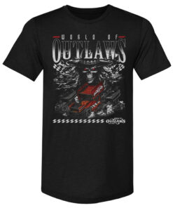 World Of Outlaws Checkered Finish Graphic Shirt for Racing Fans